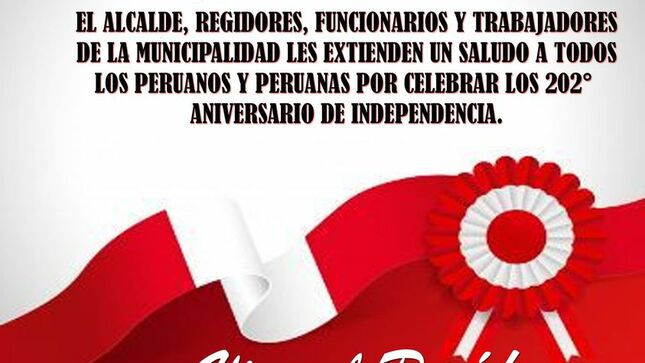 Felices Fiestas Patrias