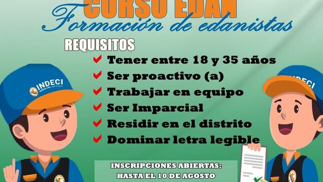 Convocatoria Al Curso Edan Para Tallán
