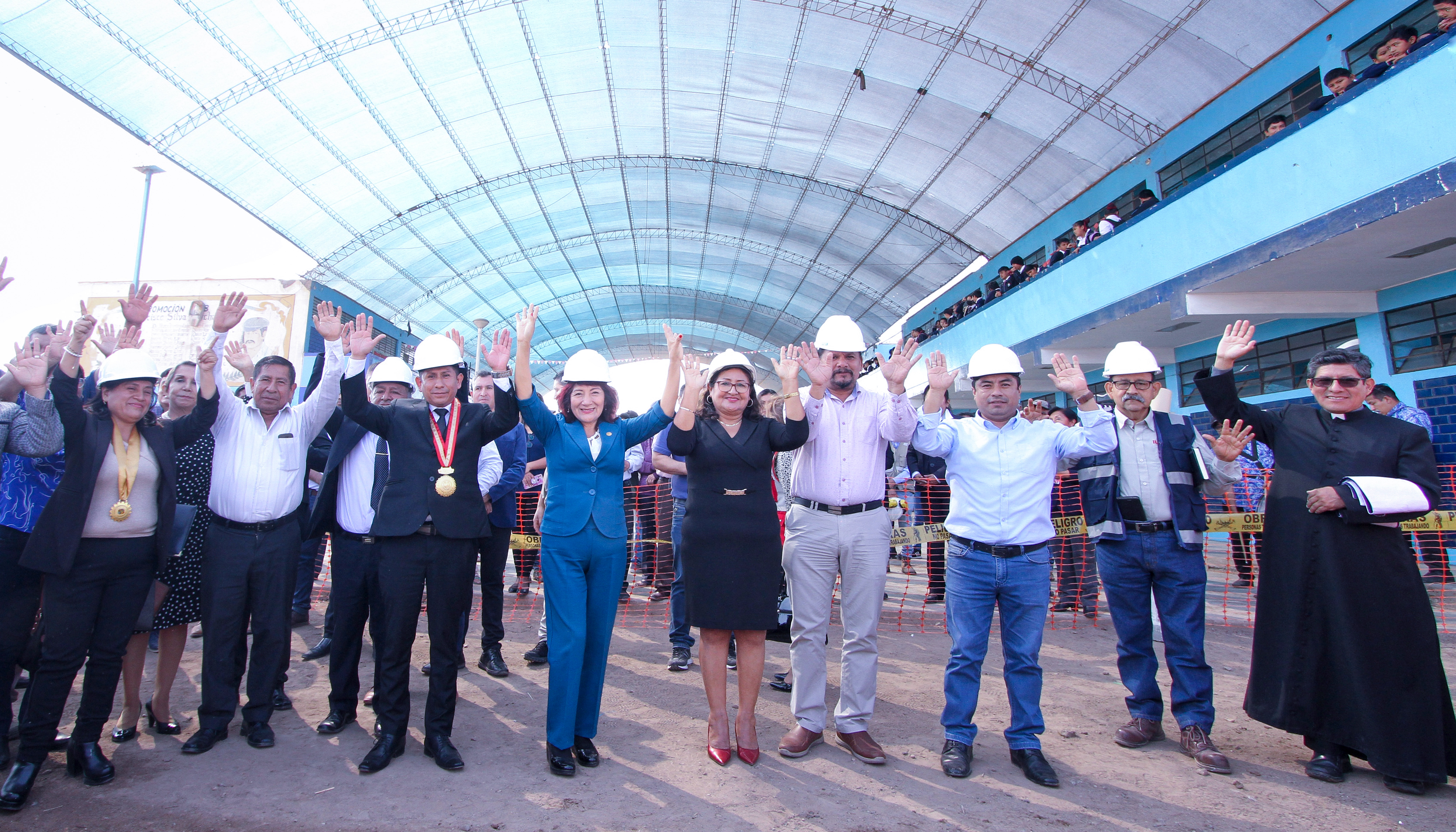 Rosa Vásquez hace realidad construcción de moderna infraestructura de I.E.P "Miguel Grau" en Quilmaná