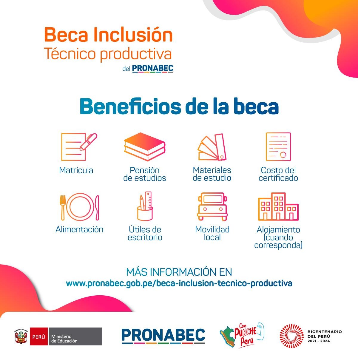 Peruanos con discapacidad podrán estudiar cursos de capacitación financiados con la Beca Inclusión Técnico Productiva 2023
