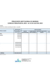 Vista preliminar de documento Presupuesto Institucional de Ingresos - Julio 2023