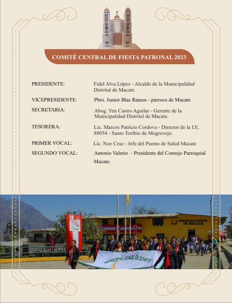 FIESTA PATRONAL EN HONOR A SANTO TORIBIO ALFONSO DE MOGROVEJO