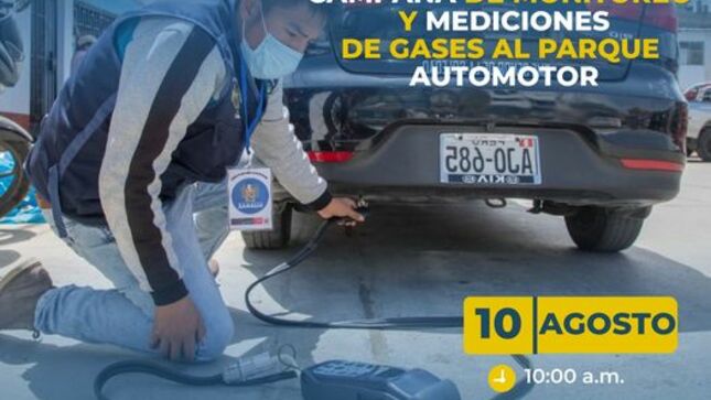 Este jueves 10 de agosto desde las 10:00 a. m. en el óvalo musical estaremos realizando la medición de gases al parque automotor. Juntos seamos conscientes en el cuidado del medio ambiente. 