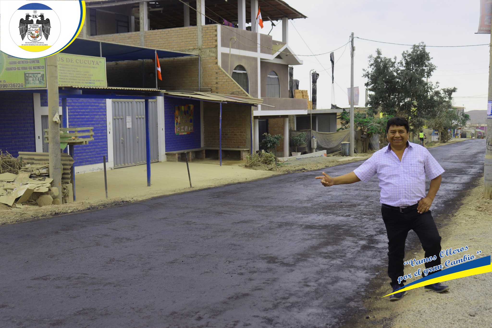 La Municipalidad Viene Realizando el Asfaltado en la Avenida Santo Domingo de Villa Jardín Cucuya.
