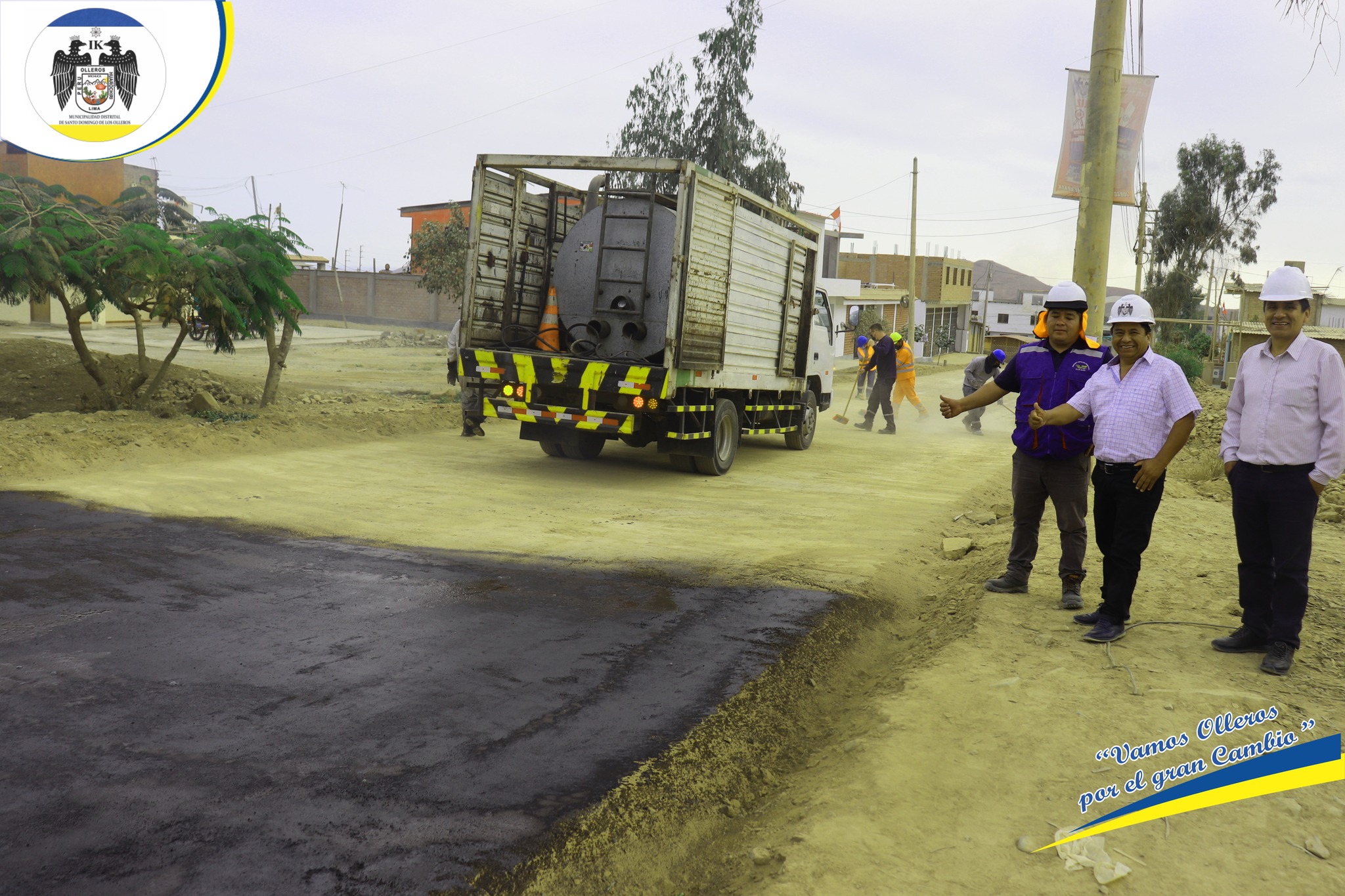 La Municipalidad Viene Realizando el Asfaltado en la Avenida Santo Domingo de Villa Jardín Cucuya.