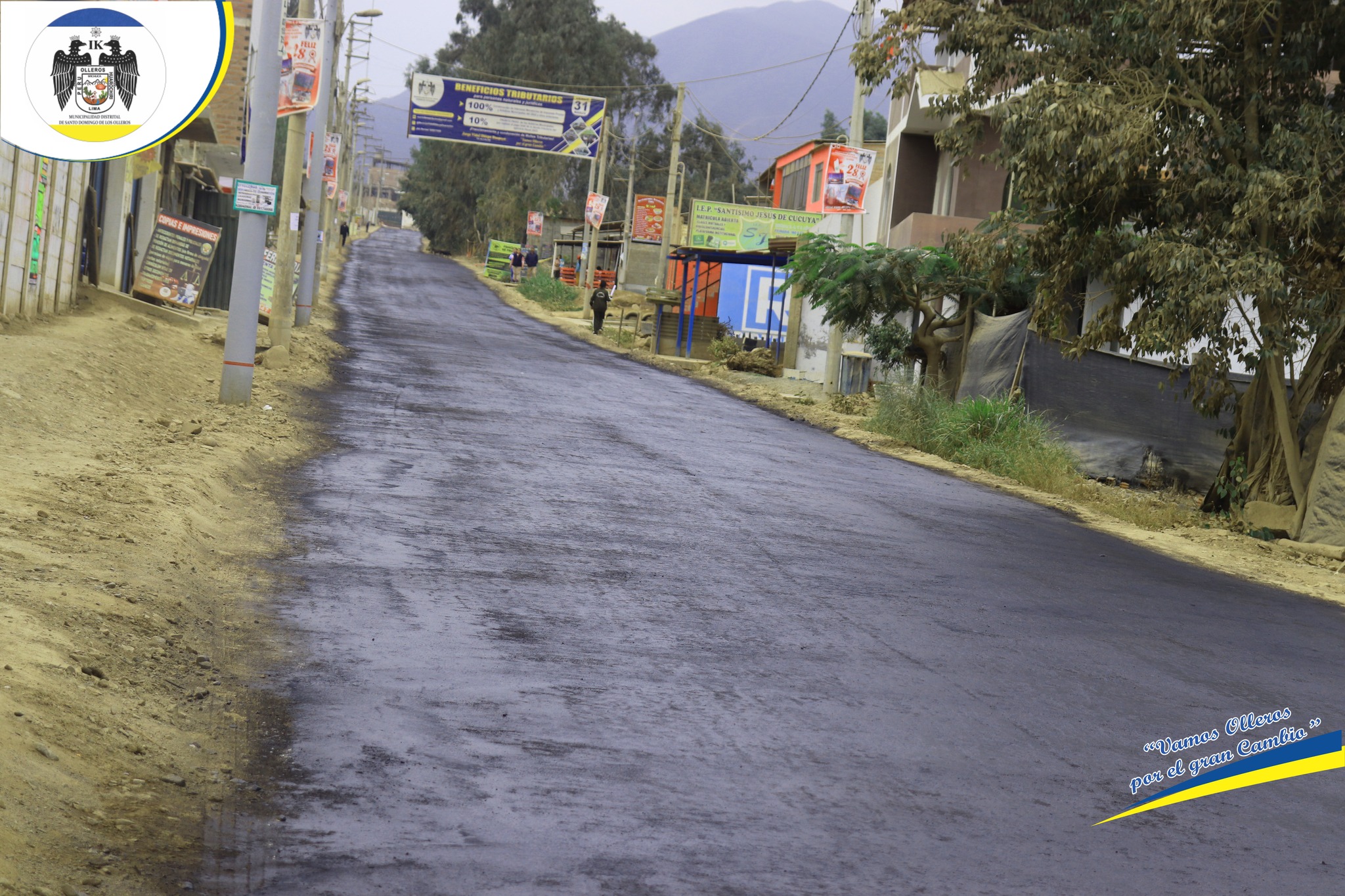 La Municipalidad Viene Realizando el Asfaltado en la Avenida Santo Domingo de Villa Jardín Cucuya.