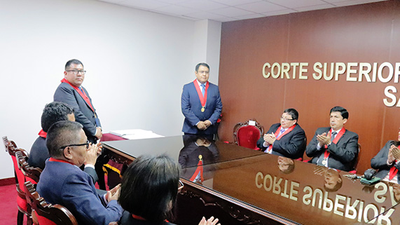 Magistrados Jesús Viza Ccalla y Carlos Quispe Astoquilca se incorporan a la Sala Plena de la Corte Superior de Justicia del Callao