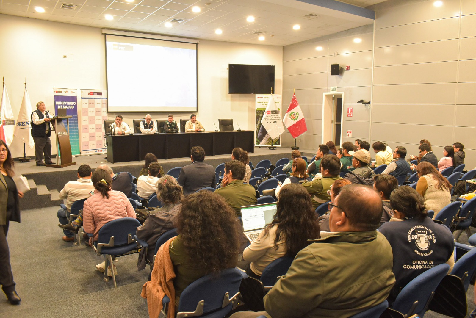 El gobierno regional del Callao, a través de DIRESA participa de un simulacro multisectorial ante el riesgo de la aparición en el Perú de brote de casos de influenza o gripe aviar en humanos