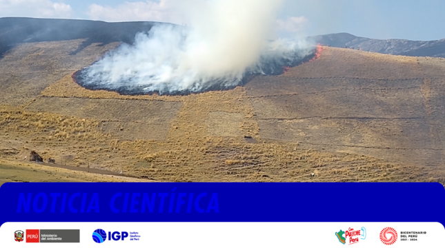 NOTA CIENTÍFICA| Estudio revela que el uso de datos satelitales es eficaz para detectar incendios forestales en los Andes peruanos