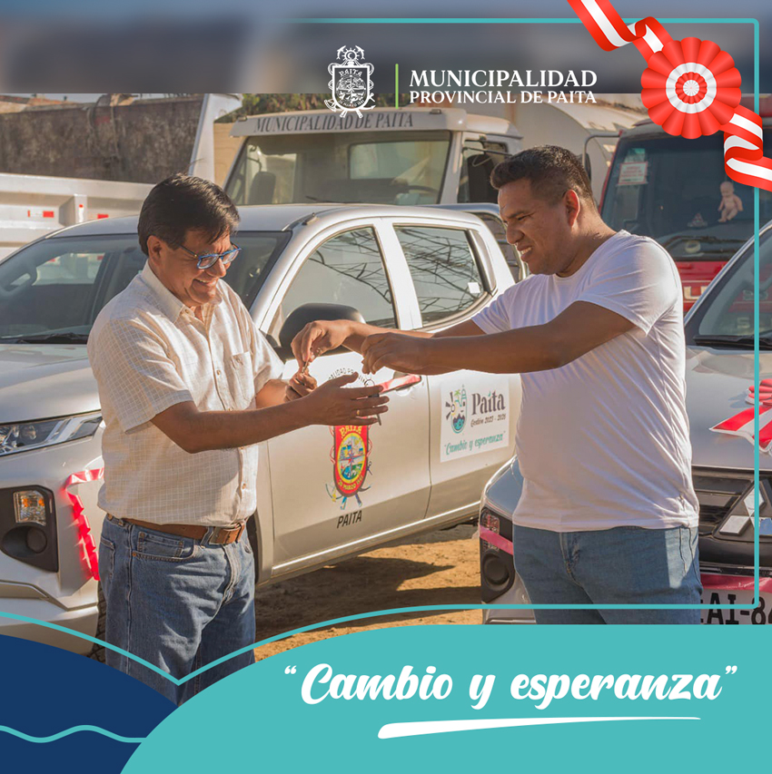 Municipalidad de Paita adquiere nueva flota vehicular