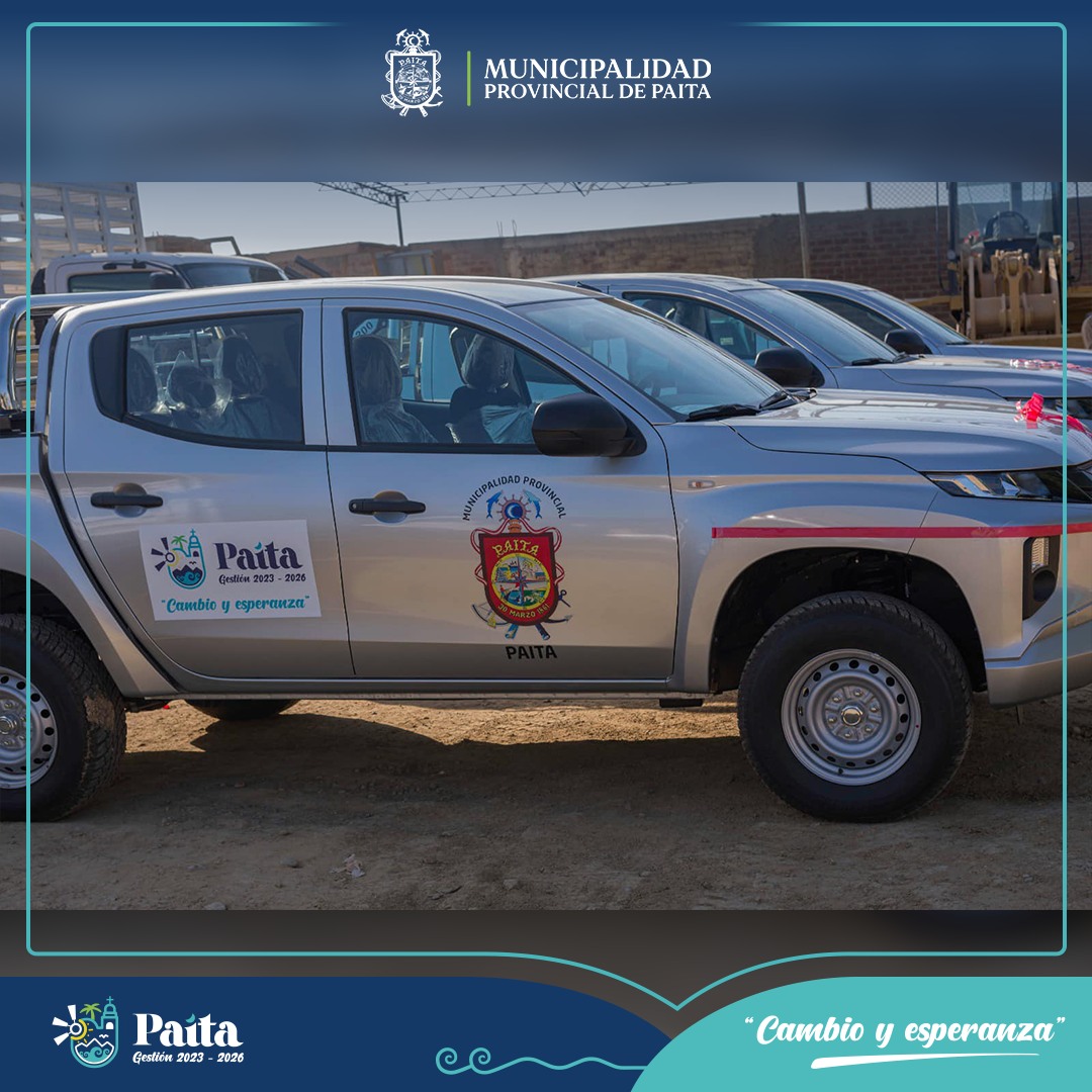Municipalidad de Paita adquiere nueva flota vehicular