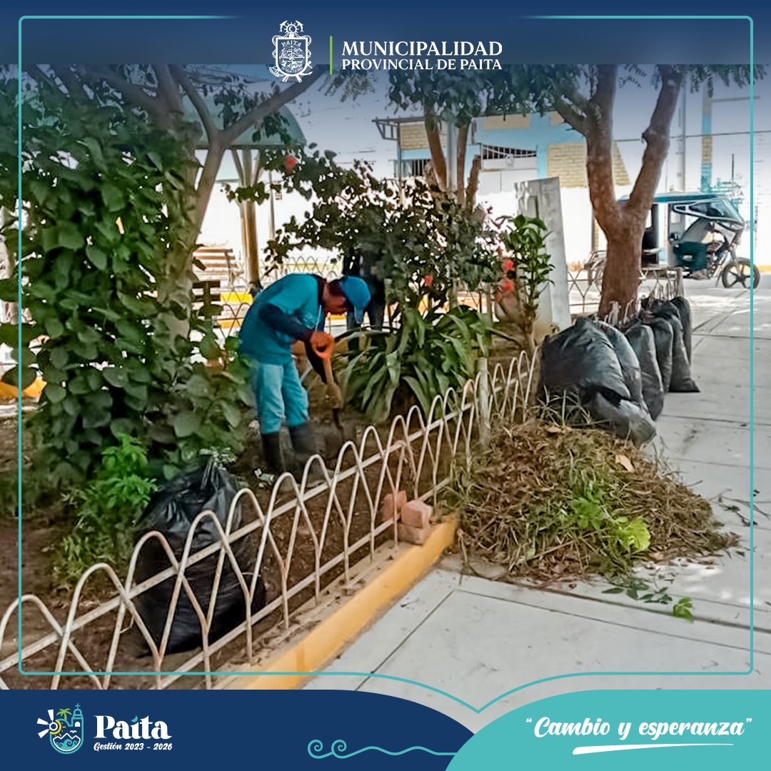 Trabajos en áreas verdes