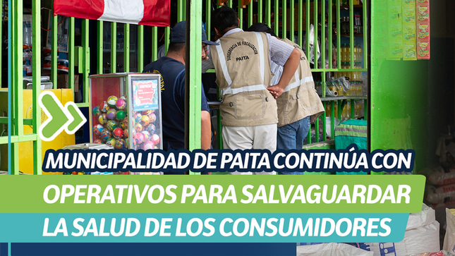 Municipalidad de Paita continúa con operativos