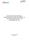 Vista preliminar de documento CRISIS POLITICA PERUANA PREVIA AL GOLPE DE ESTADO DEL 7 DE DICIEMBRE DE 2022