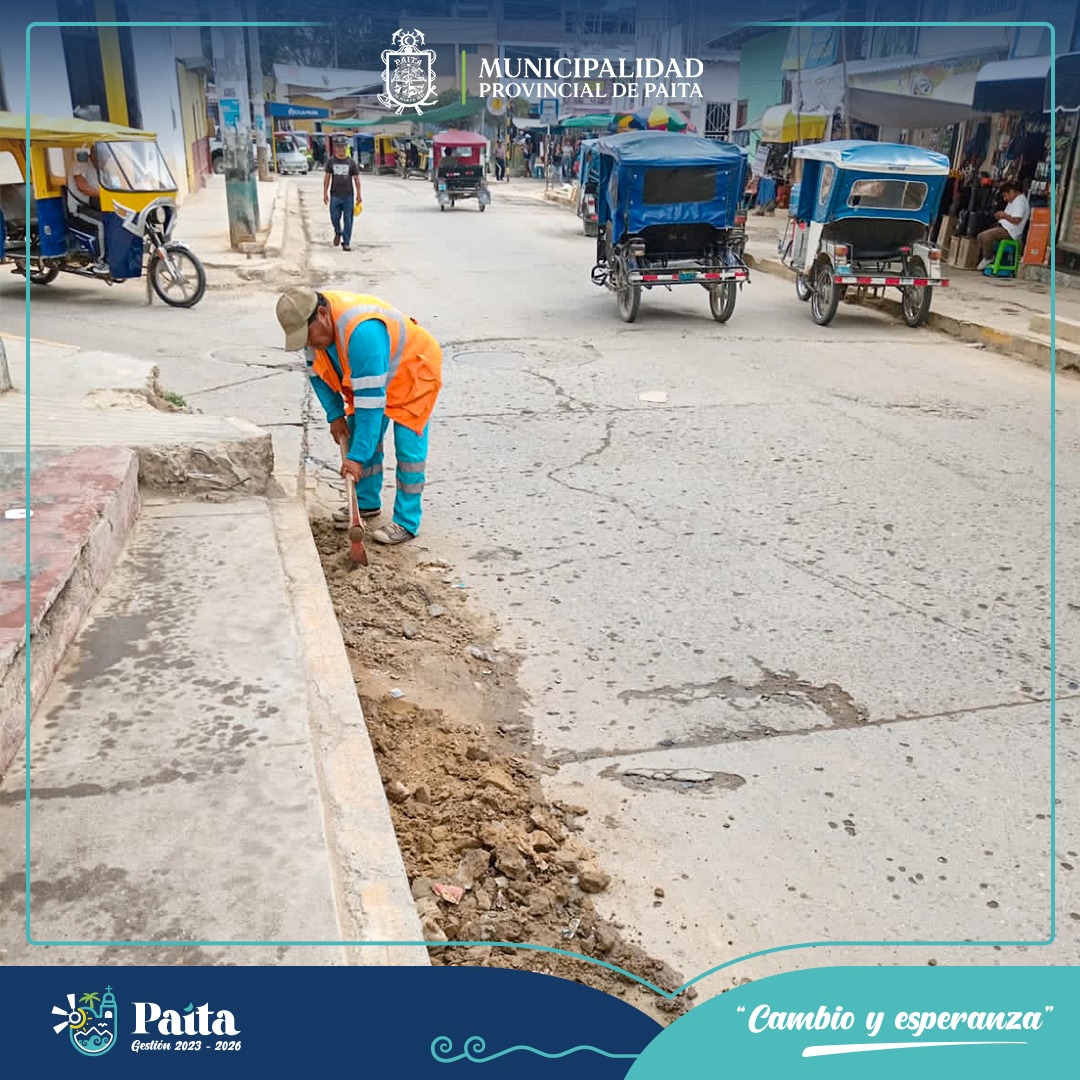 Municipalidad de Paita realiza trabajo de limpieza
