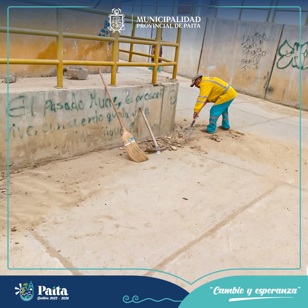 Municipalidad de Paita realiza trabajo de limpieza