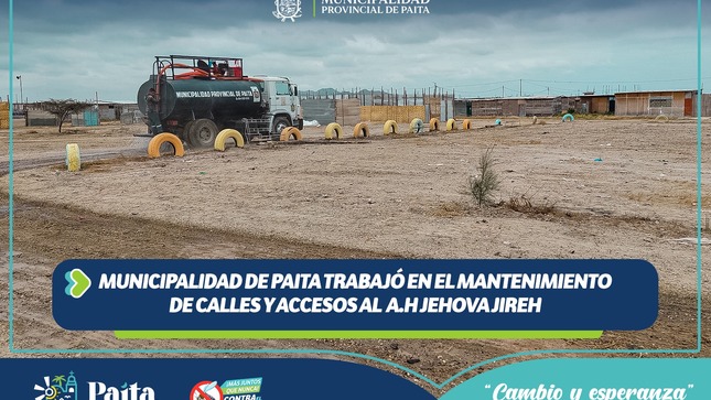 Trabajó en el mantenimiento de calles y accesos