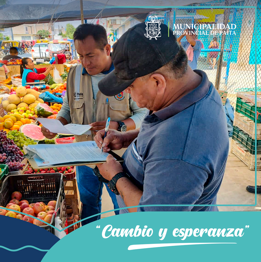 Municipalidad de Paita notificó a comerciantes