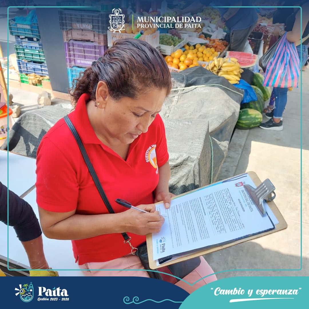 Municipalidad de Paita notificó a comerciantes