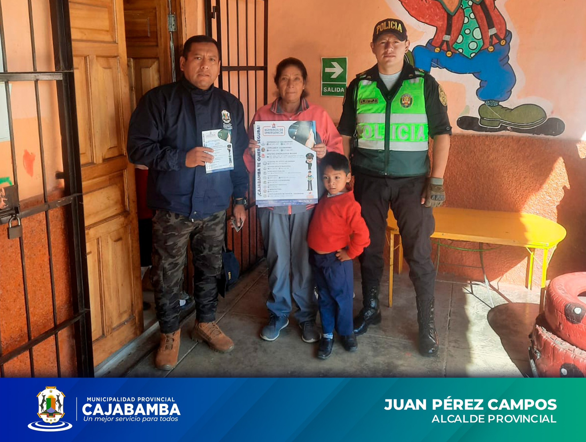 COPROSEC Realizó Entrega de Números de Emergencia en Instituciones Educativas