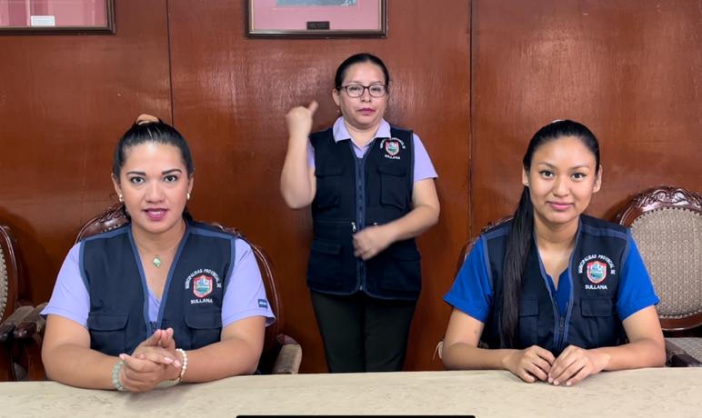 MUNICIPALIDAD DE SULLANA ORGANIZA CURSO TALLER DE LENGUA DE SEÑAS PERUANAS