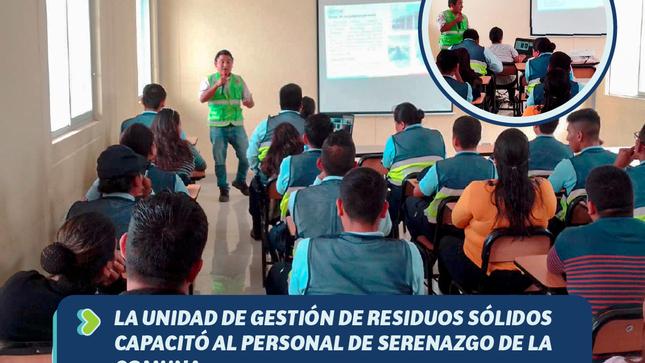 La Unidad de Gestión de Residuos Sólidos capacitó al personal 