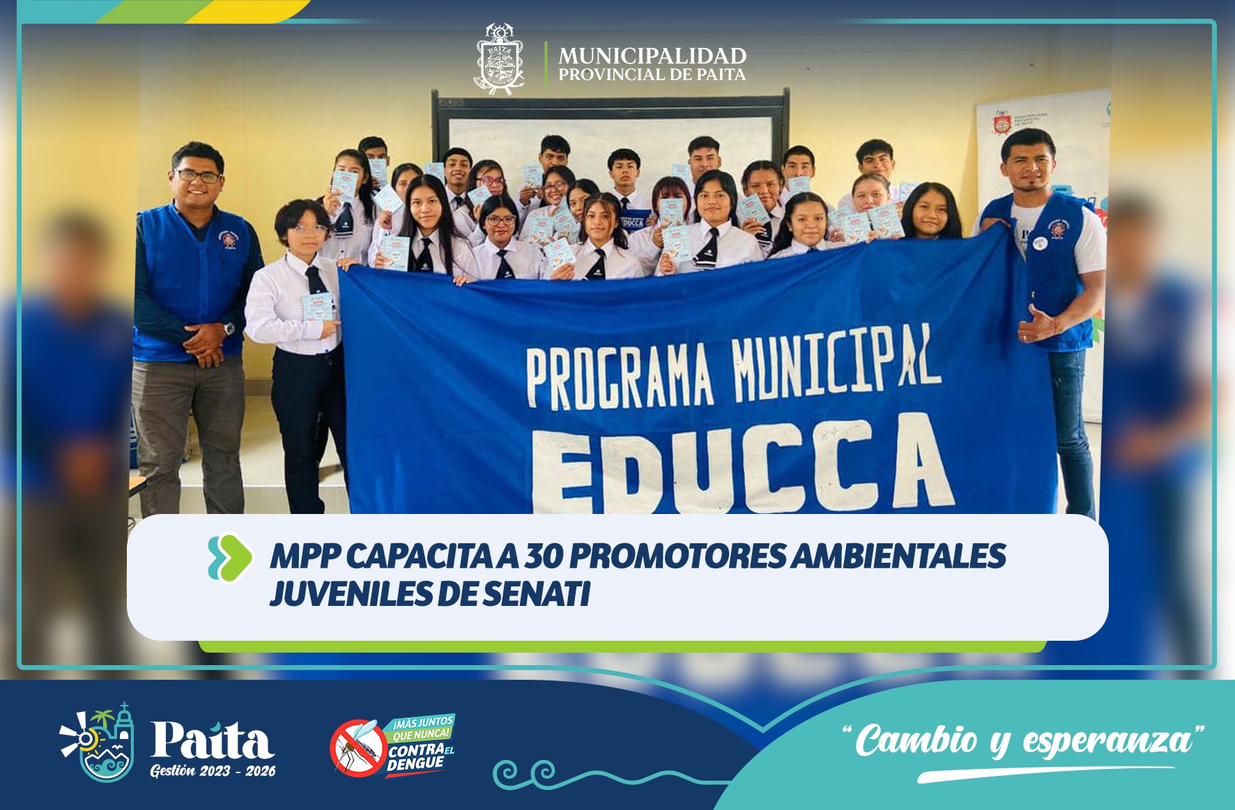 MPP Capacita a 30 promotores ambientales juveniles de Senati