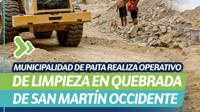 Municipalidad de Paita realiza operativo de limpieza