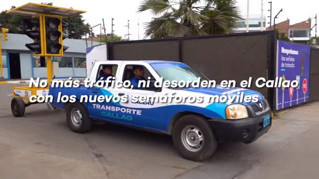 Instalamos a diario modernos "semáforos móviles" en varias zonas del Callao.