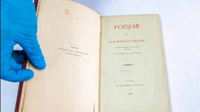 Ministerio de Cultura declaró Patrimonio Cultural de la Nación a “Poesías de don Mariano Melgar” 