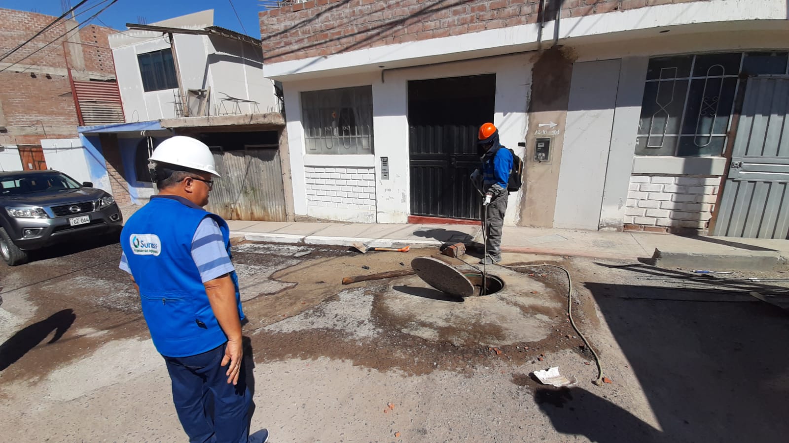 Sunass monitorea trabajos ante aniego