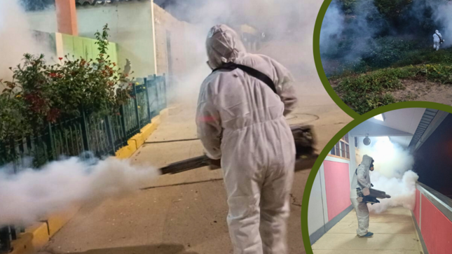 Foto de campaña de fumigación.