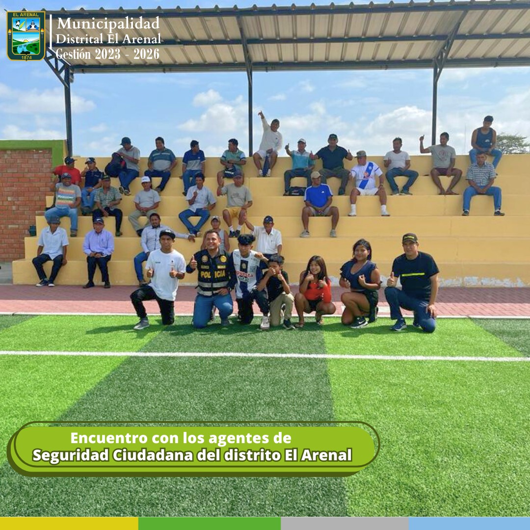 Foto del encuentro deportivo de Seguridad Ciudadana