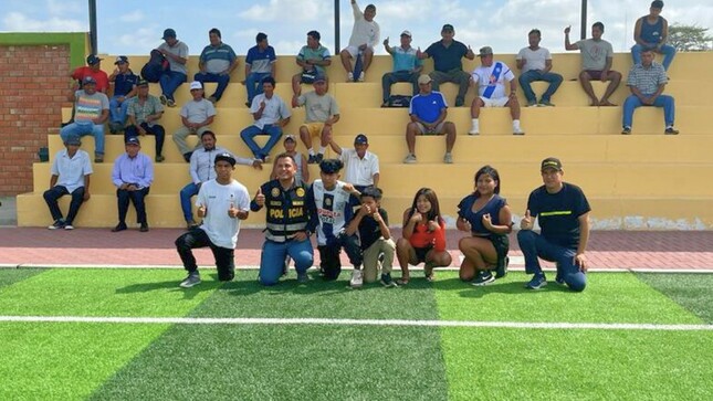 Foto del encuentro deportivo de Seguridad Ciudadana 