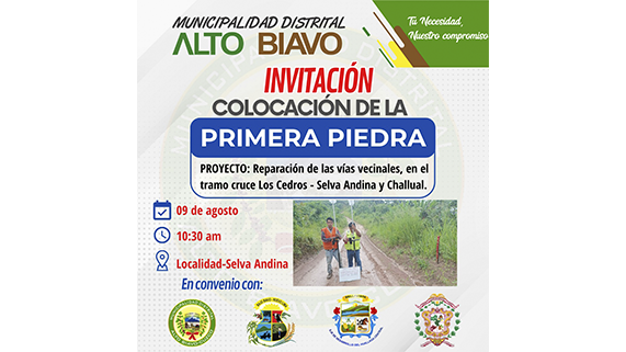 Colocación de primera piedra e inicio de obra