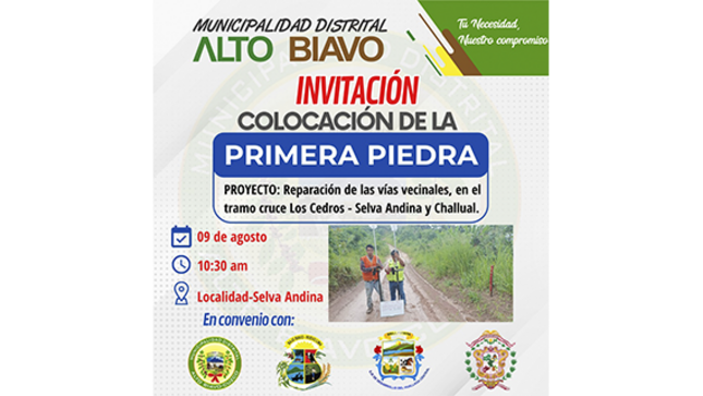 Colocación de primera piedra e inicio de obra