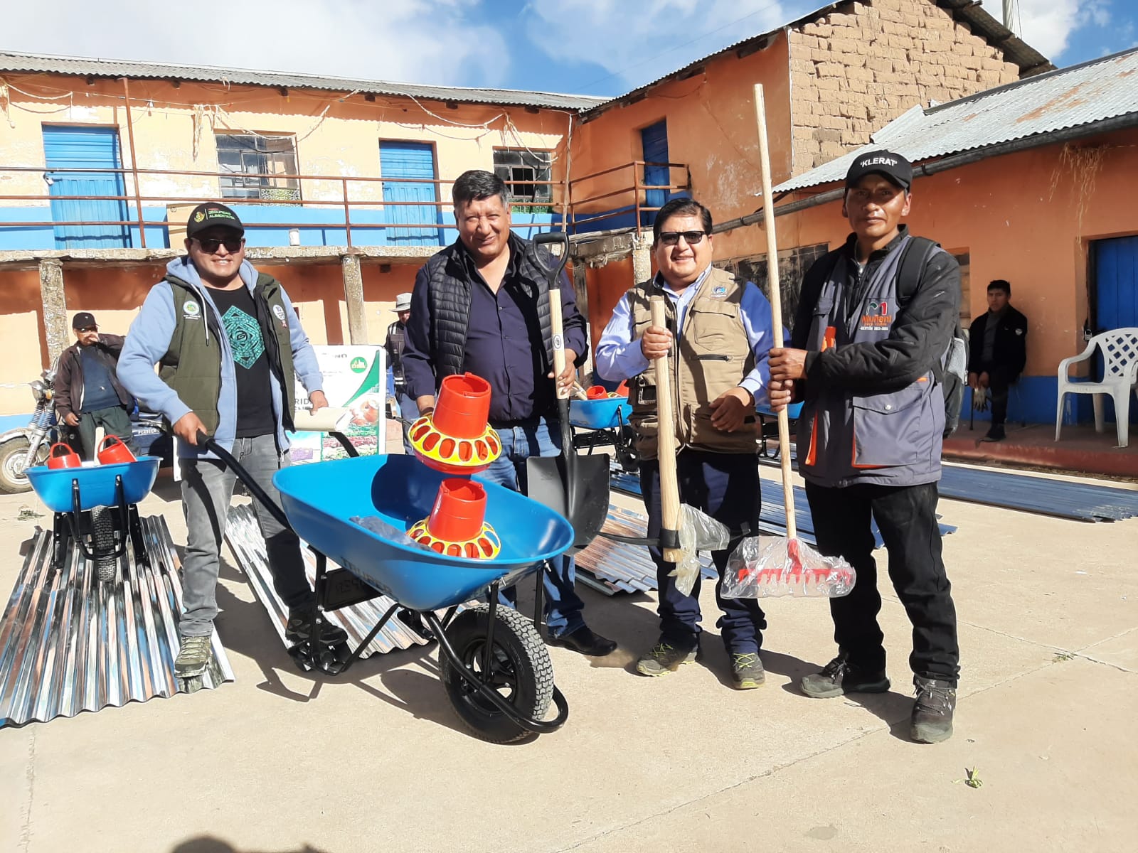 Fotografía de recepción de materiales