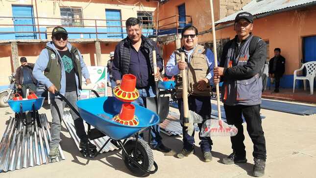Fotografía de recepción de materiales