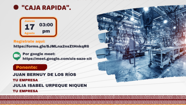 Afiche del evento de capacitación 17 agosto 3:00 pm