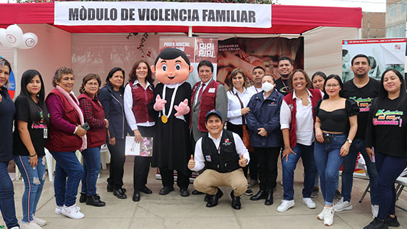 Módulo de violencia familiar y otras áreas de la Corte Superior del Callao participaron en la primera Feria Informativa "Este es el Callao"