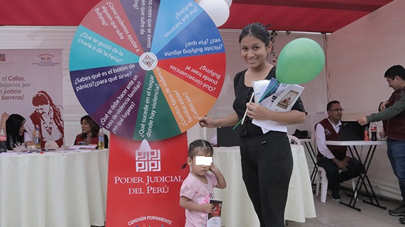 Primera Feria Informativa "Este es el Callao" organizada por la Corte Superior de Justicia del Callao en el A.H. Márquez