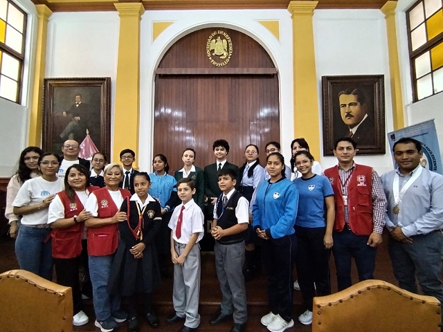 Juramentó el Consejo Consultivo de Niñas, Niños y Adolescentes (CCONNA), que velará por el derecho de los estudiantes de todos los centros educativos del distrito de Trujillo en el periodo 2023 – 2025.