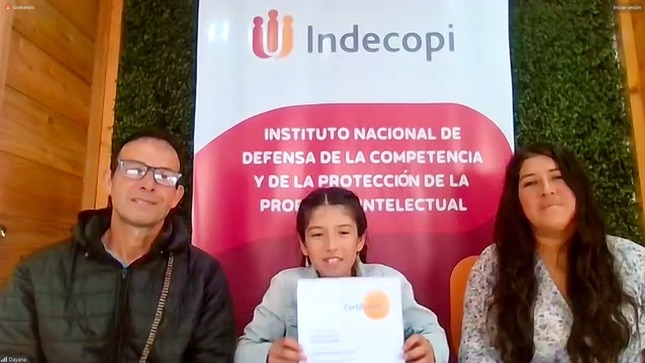 Indecopi saluda designación de niña escritora peruana elegida como “Joven embajadora para la propiedad intelectual” de la OMPI