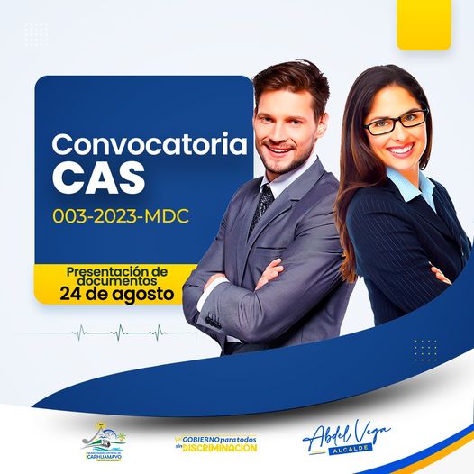 Convocatoria CAS-003-2023-MDC