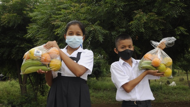 entrega de alimentos frescos