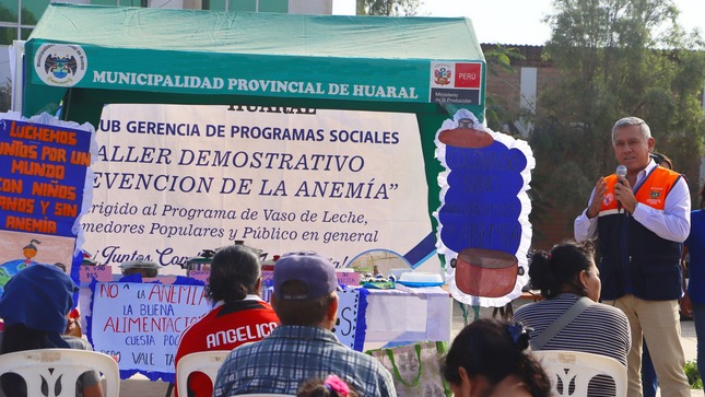 Alcalde provincial participó de taller demostrativo para prevenir la anemia en nuestros niños