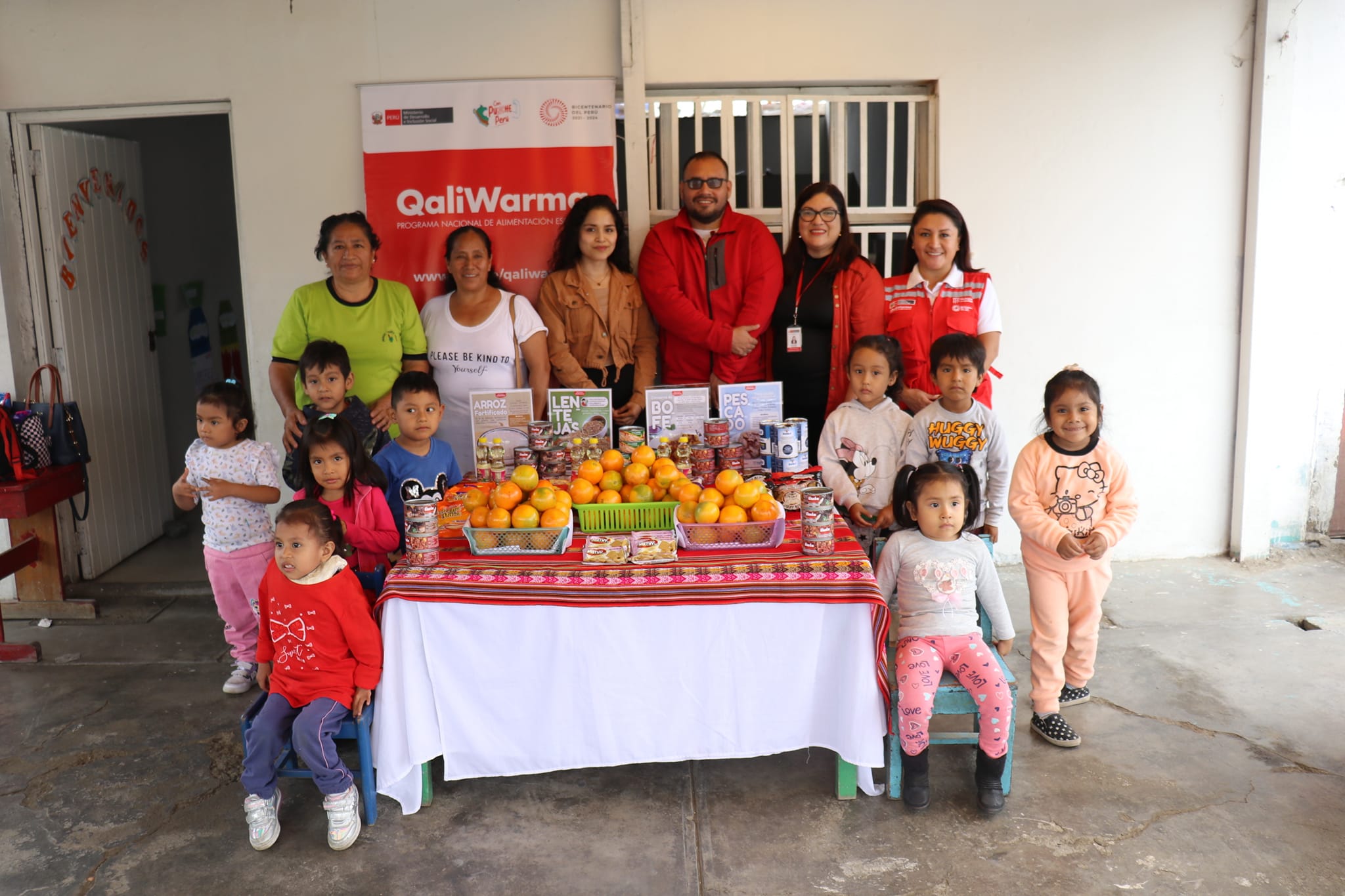 Municipalidad de Nepeña y Qali Warma hicieron reparto de alimentos