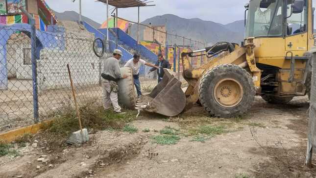 Municipio realizó labores de limpieza en el estadio 
