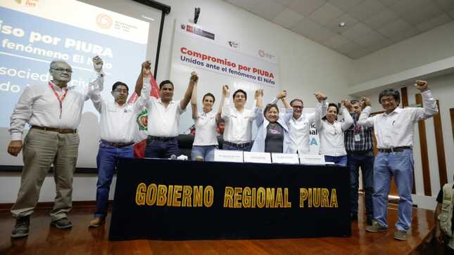 Ministra de Vivienda y autoridades de Piura se comprometen a trabajar unidos y con un solo corazón para afrontar El Niño Global