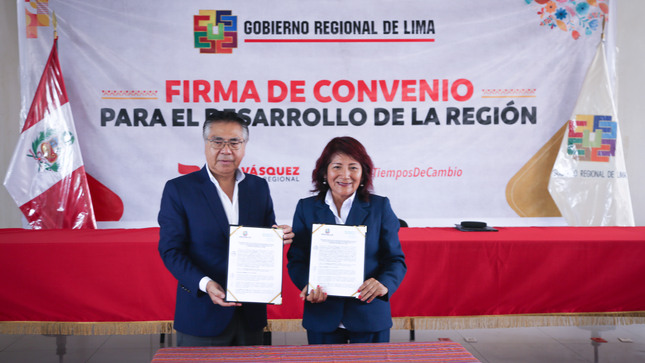 Gore Lima y SNI firman convenio de cooperación para impulsar la inversión productiva